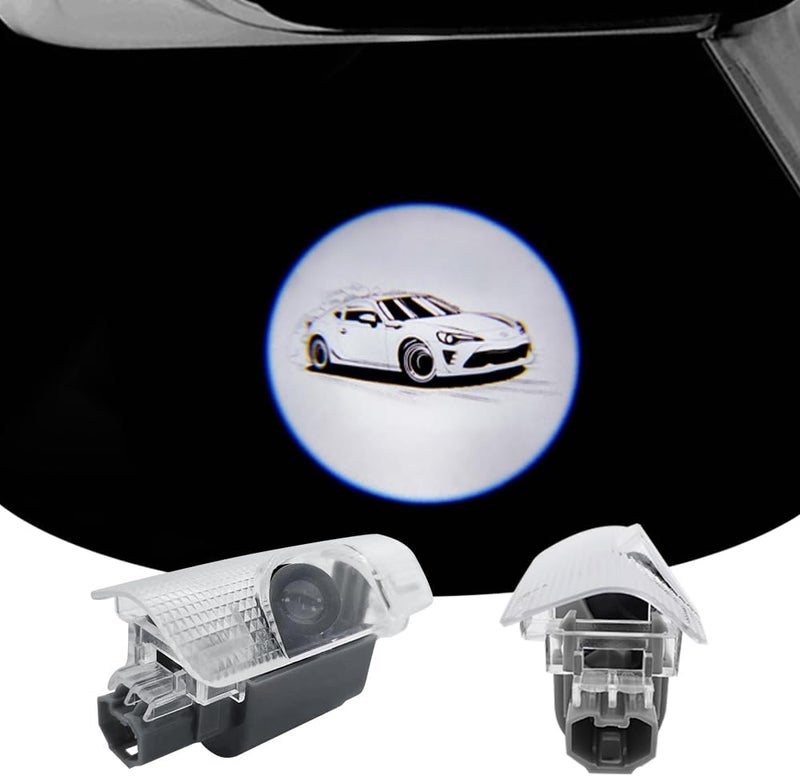 akarin 2PCS LED Car Door Projector Courtesy Lights Ghost Shadow Welcome Lamp Accessories Compatible with ZN6 2013-2021 GT 86 (ZN6 2013-2021 GT 86-White) - Image 2